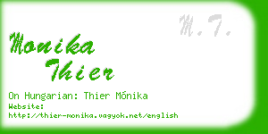 monika thier business card